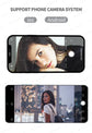 Q09 Selfie Stick Mini Tripod Handheld Stabilizer With Three-Color Fill Light 360°Rotating Aluminium Alloy Rod for Smartphones