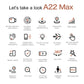 A22 Max Drone 8k Esc Dual Camera 5g Hd Aerial Photography Wifi Optical Localization Obstacle Avoidance Brushless Rc Drone
