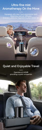 Aroma Oil Diffuser for Car Smell USB Charging Adjustable Settings Waterless Essential Oil Diffuser Room Fragrance Diffuser