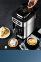 XEOLEO Automatic Coffee Machines 2 In1 Drip LED-Display Electric Bean Coffee Maker Espresso Tea Boiler Drip Mill Beans Grinding