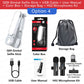 Q09 Selfie Stick Mini Tripod Handheld Stabilizer With Three-Color Fill Light 360°Rotating Aluminium Alloy Rod for Smartphones