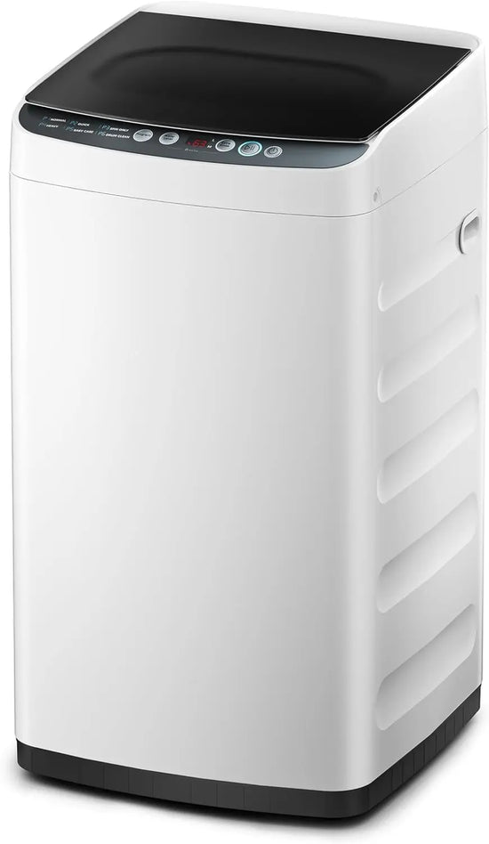 Portable Washing Machine, 0.9 cu. ft with 6 Cycles, Stainless Steel Tub, LED Display, White