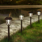 10pcs Solar LED Lawn Lights with Water Ripple Design, IP44 Waterproof for Garden, Yard, Poolside, and Outdoor Landscape Lighting