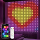 2m*2m/3m Smart Curtain Lights Bluetooth App LED String RGB Fairy Lights DIY Music Change Display for Window Bedroom Decoration