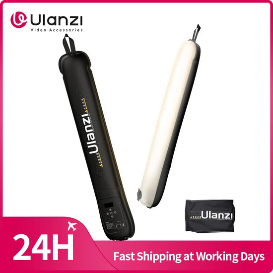 Ulanzi UA12/UA20 Portable Air Tube Light 12W Bi-color Fill Light 2700K-6500K Magnetic Fill Light for Outdoor Indoor Photography