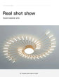 AuroraRealm Creative Fan Shaped LED Ceiling Lamp