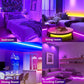 AeroLight LED Strip Lights RGB 5050 LED Strips Bluetooth APP Control Color Changing DC 12V 30LEDS/M Per Meter For Bedroom Room Kitchen Bar