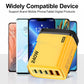 240W 5 In 1 Gan Desktop Charger 3PD 2 USB Fast Charging EU/US Charger Display Light For Iphone Samsung Xiaomi Huawei New