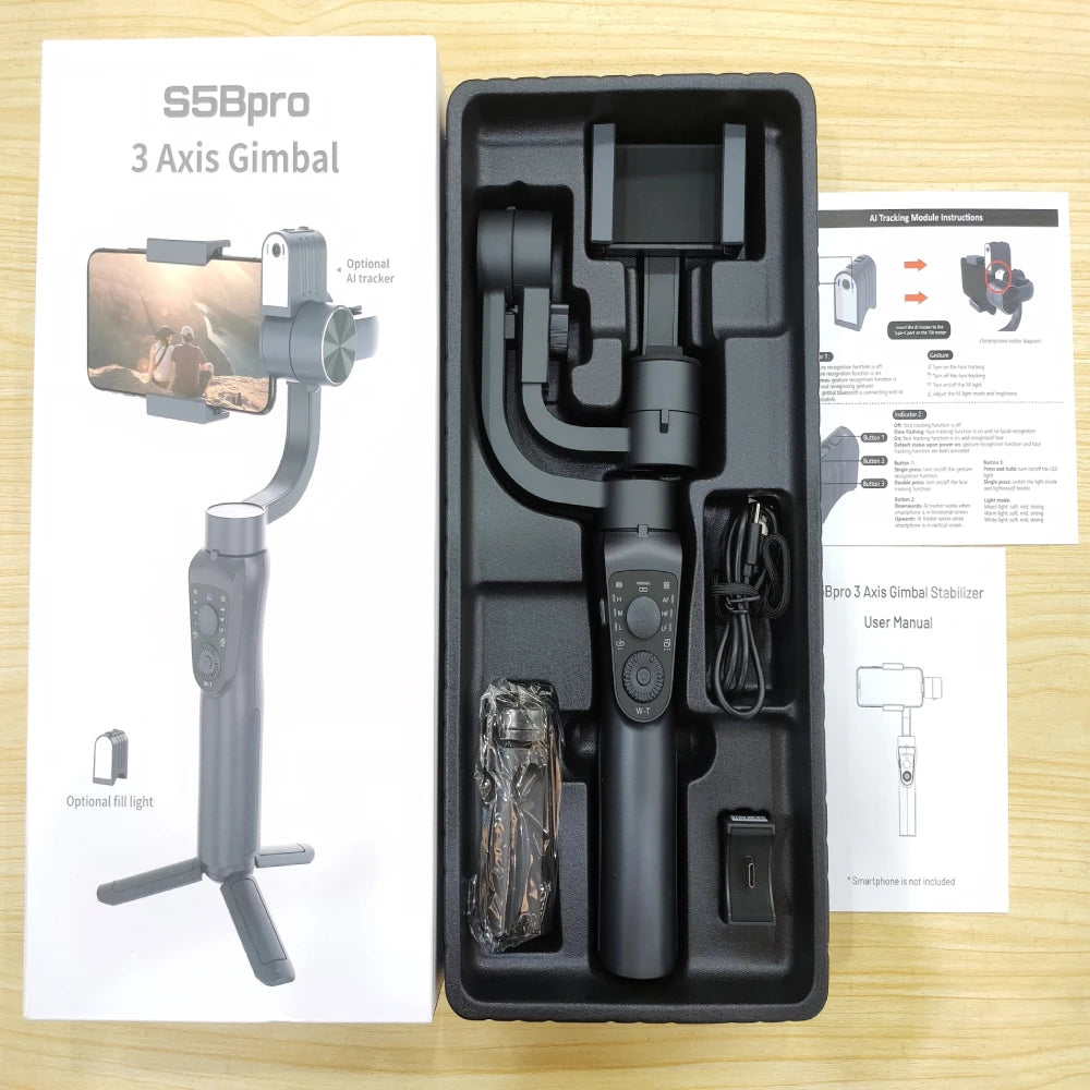 BDG™ 3 Axis Phone Gimbal Selfie Stick - ElectronAge