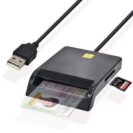 UTHAI X02 USB SIM Smart Card Reader IC/ID EMV SD TF MMC Compatible with Windows 7/8/10 Linux OS for Banking And Security