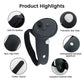 Transnovo for Meta Quest 3 7 in 1 Full Protection Kit Silicone Shell Thumbstick Caps & Sweat Proof Eye Pad Black Waterproof Case