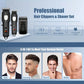 Professional Rechargeable Hair Clipper Hair Trimmer with 8 Limit Combs, LCD Display, Adjustable Blade for Men, Barbers, Home Use