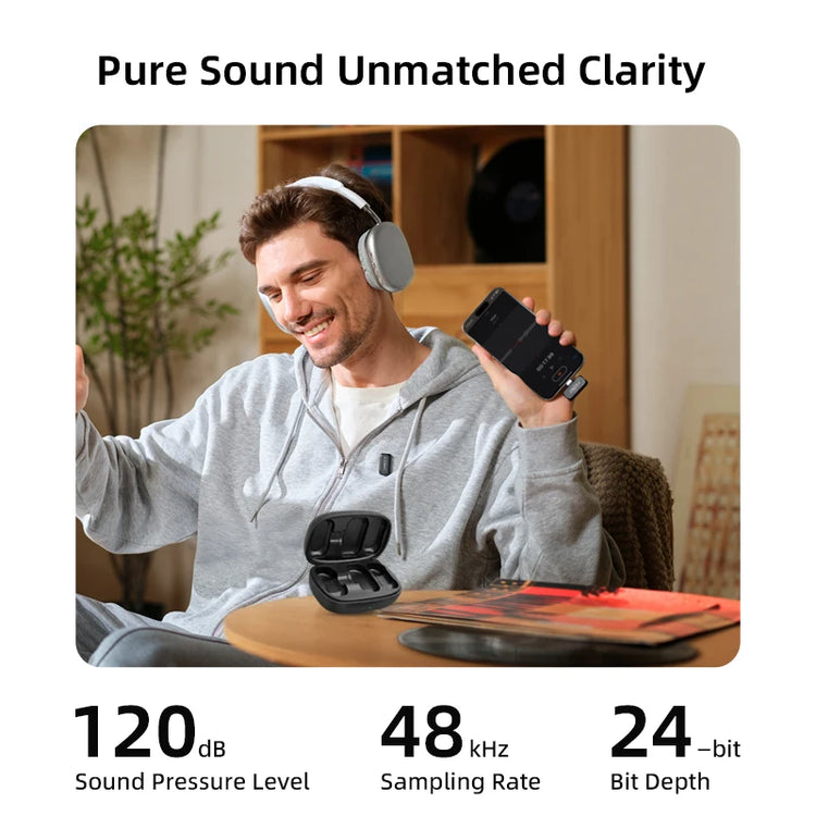 LYNXZ Mini 2 Wireless Lavalier Microphone - ElectronAge