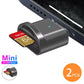 2pcs MINI SD TF Card Apple Card Reader Suitable For iPhone iPadConnectionExternal Expansion Memory Card OTG Storage Card Adapter