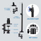 Roreta Desk Mount Stand DSLR Camera C Clamp Light Photographic Light Boom Stand With Ball Head for Phone Video Ring Light Zoom