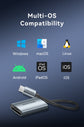 Vention SD 4.0 Card Reader 312Mbps USB 3.0 Type C to SD Micro TF OTG Memory Card Adapter for iPhone 17 MacBook Laptop PC Samsung