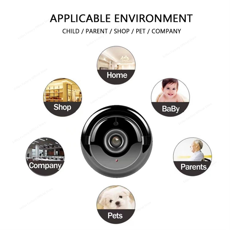 Erilles 1080P HD Mini Wifi Camera Smart Home Security - ElectronAge