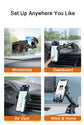 Sucker Car Phone Holder GPS Car Mount Stand GPS Cell Phone Holder Stand For iPhone 17 16 15 Pro Xiaomi Mobile Phone Accessories