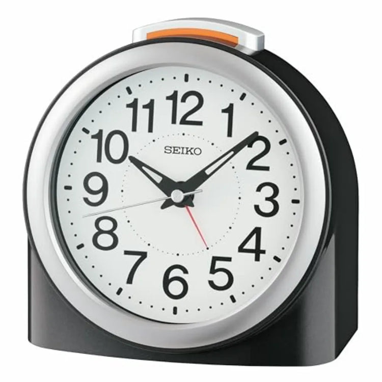 QHE211GLH Non Ticking Bedroom Alarm Clock - ElectronAge