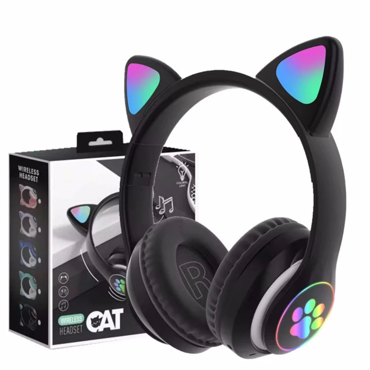 yggcoo Flash Lamp Cute Cat Ears Headphone - ElectronAge