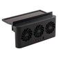 Solar Powered Car Radiator Cooling Fan With 3 Air Outlets Car Window Air Vent Fan USB Powered Auto Ventilation Fan For All Cars