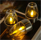 6PCS solar candle light deck night light suitable for desktopsteps stairway lead lights Christmas Halloween light