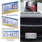 1/2 Pack Clear License Plate Tag Frame Covers Shields Protector for Car/Truck