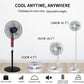 UNITEDTIME Desk and table fan, Foldable Fans Portable Travel Fan Battery Operated or USB Powered,Adjustable Height,My Foldaway