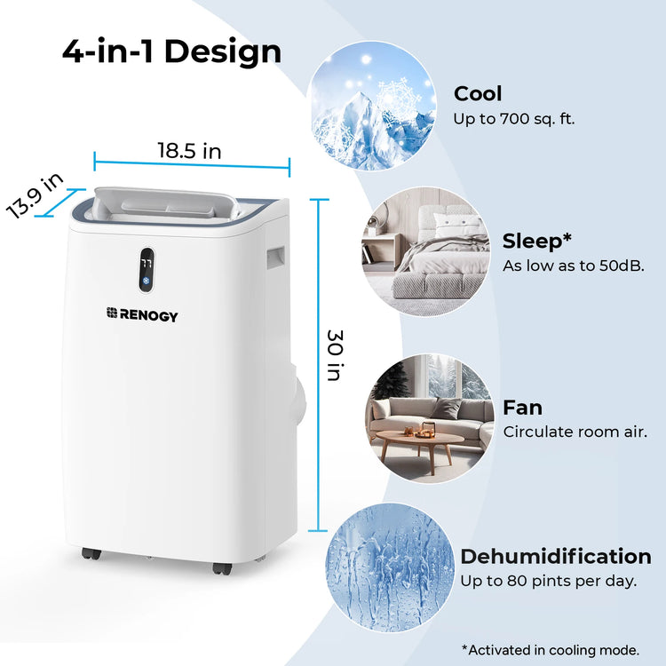 Renogy 14,000 BTU Portable Air Conditioners - ElectronAge