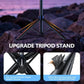 Smart Face Tracking Tripod Selfie Stick with LED Light 360 Rotating 70 Phone Camera Stand in Black with Bluetooth Remote for Vi