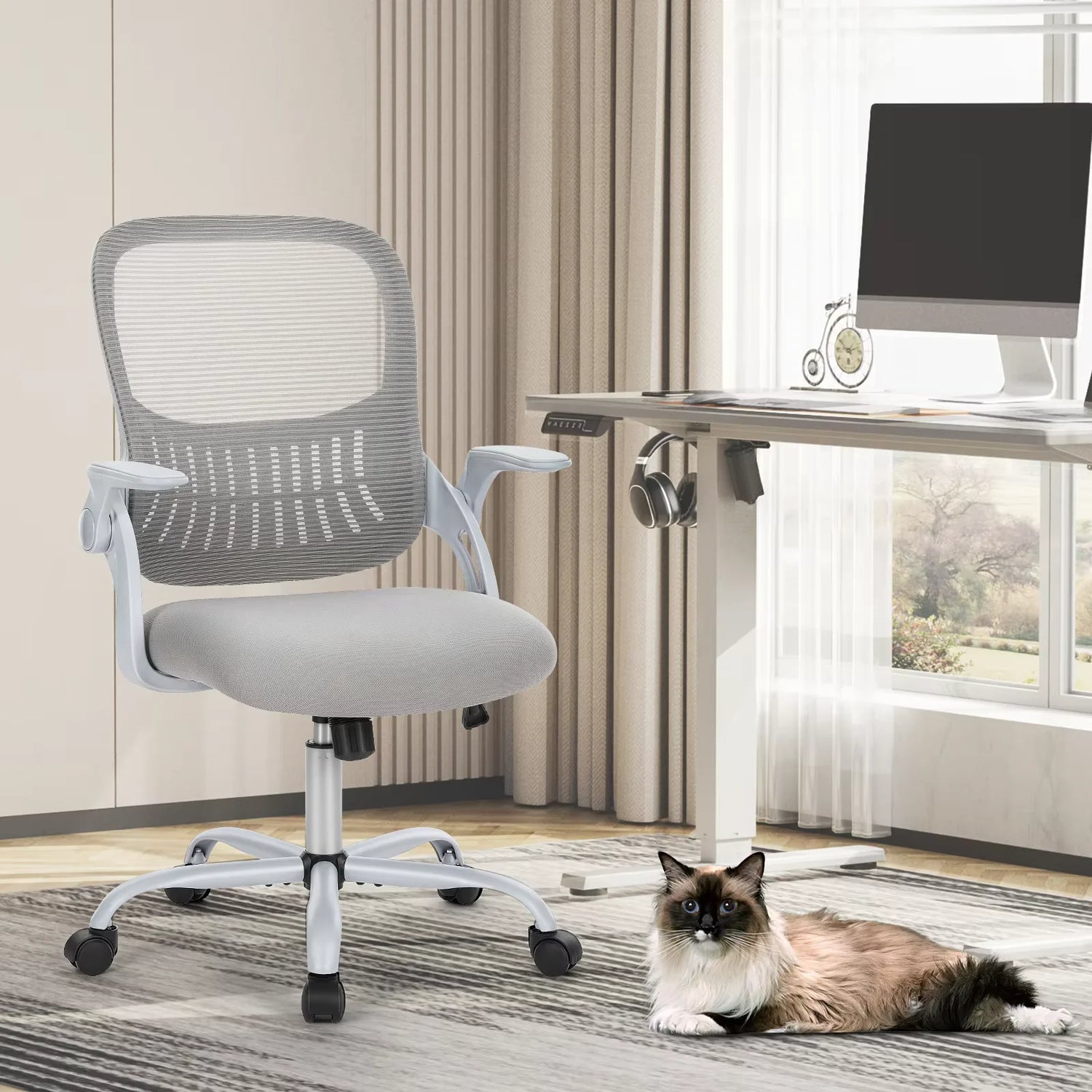 JHK Ergonomic Mesh Backrest Office Desk Chair - ElectronAge