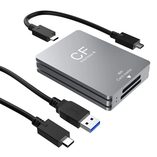 CFexpress Type B Type A Card Reader USB 3.2 10Gbps CF Express Card Reading Type C SD Memory Card Adapter for Windows PC Laptop