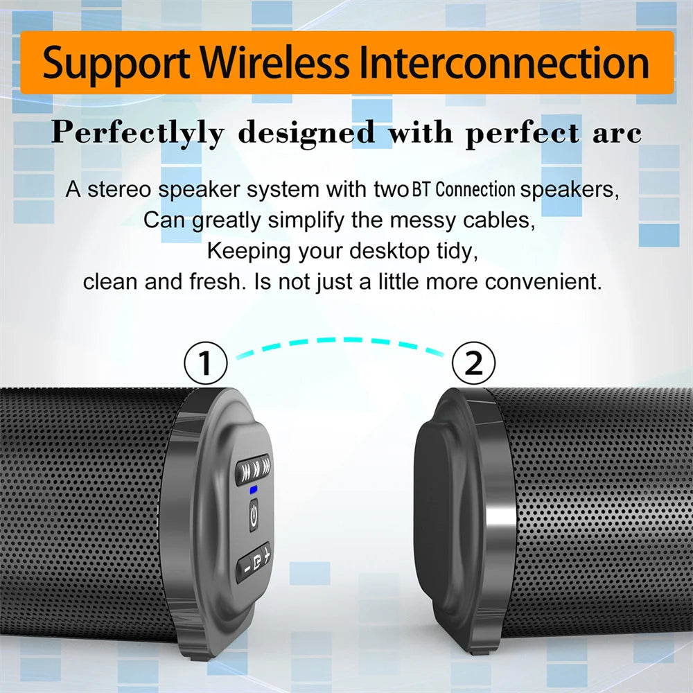 Sound Bar TV Sound System Bluetooth Speaker - ElectronAge