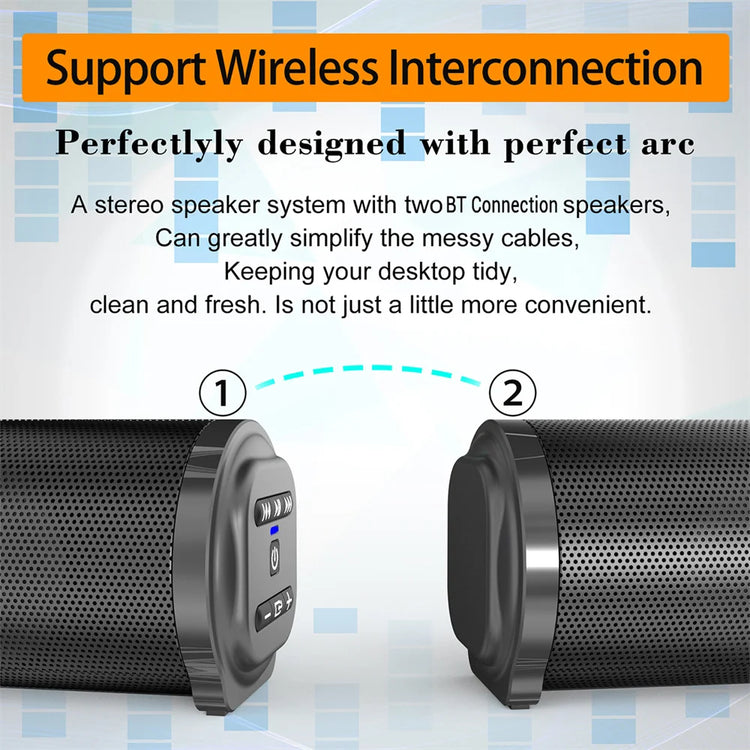 Sound Bar TV Sound System Bluetooth Speaker - ElectronAge