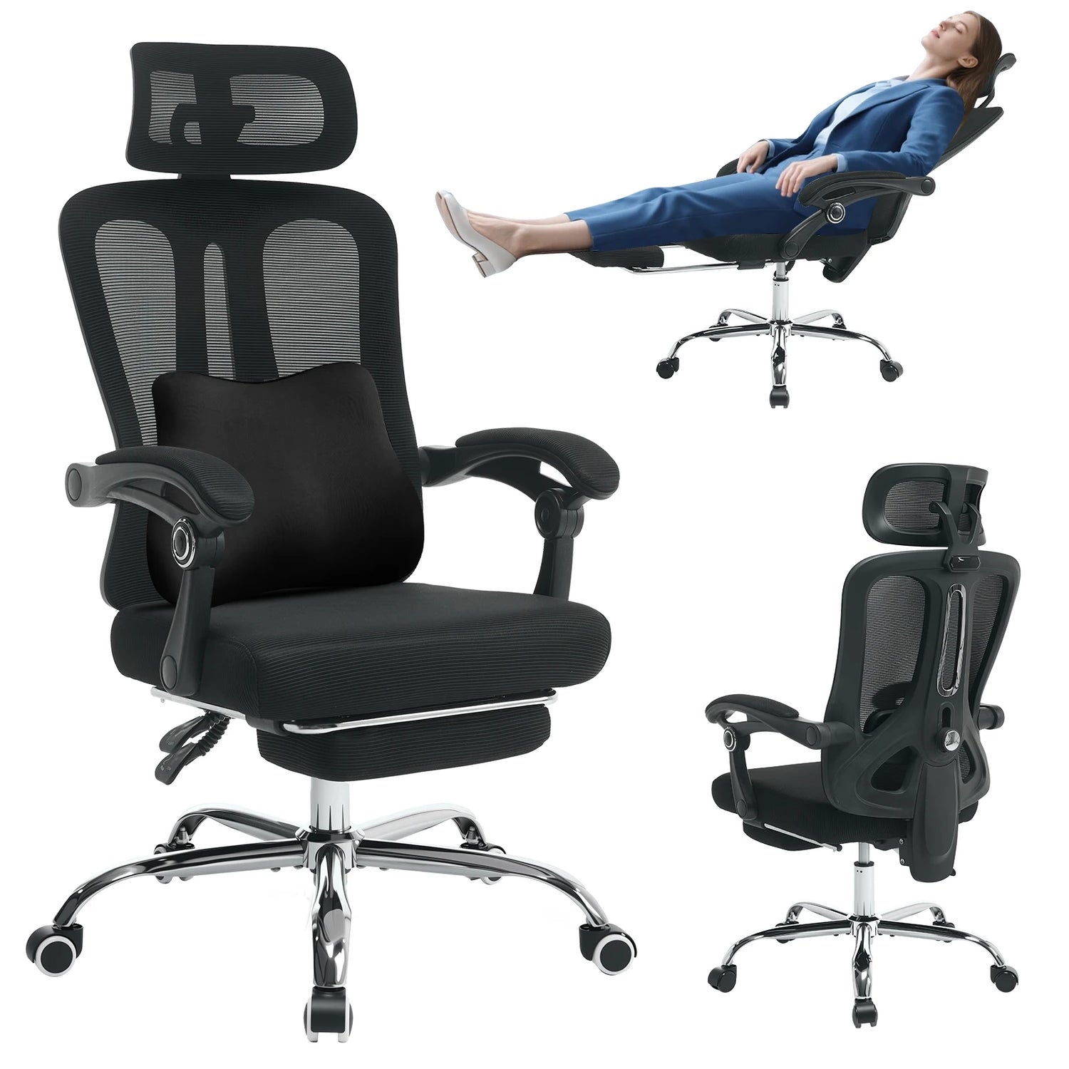 TWISTER Ergonomic Office Chair Adjustable Lumbar - ElectronAge