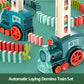 Automatic Domino Train Car Electric Domino Blocks Laying Machine STEM Educational Learning Toys Birthday Gift for Kids Boy Girl