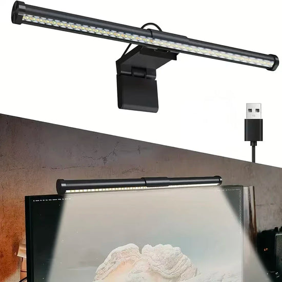 30CM LED Computer Monitor Screen Light Desk Lamp Monitor Light Bar Eye-Care Stepless Dimming Lighting Table Lamp for Work Gaming