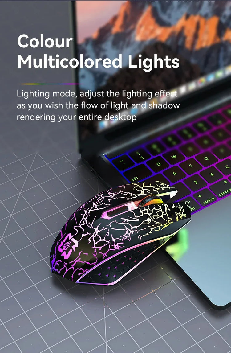 SilentRGB Pro Bluetooth 5.2 Mouse - ElectronAge