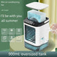USB Portable Air Conditioner Fan Mini 3 Gears Home Desktop Cooling Fan LED Night Lamp Air Cooler for Room Office Camping 선풍기 - ElectronAge