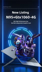 15.6" Slim Gaming Laptop Intel N95 GTX1060 Keyboard Backlight Portable Laptops notbook computer pc Windows 11 cheap price deals