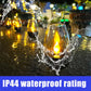 6PCS solar candle light deck night light suitable for desktopsteps stairway lead lights Christmas Halloween light