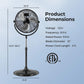 18" High Velocity Pedestal Fan