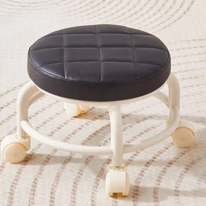Pulley, Low Stool, Universal Wheel, Small Stool, Seat with Wheels, CHILDREN&