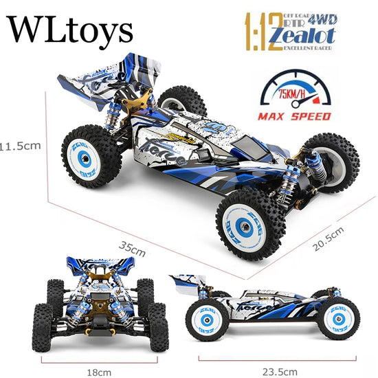Wltoys 124017-V8 1/12 2.4G Racing RC Cars