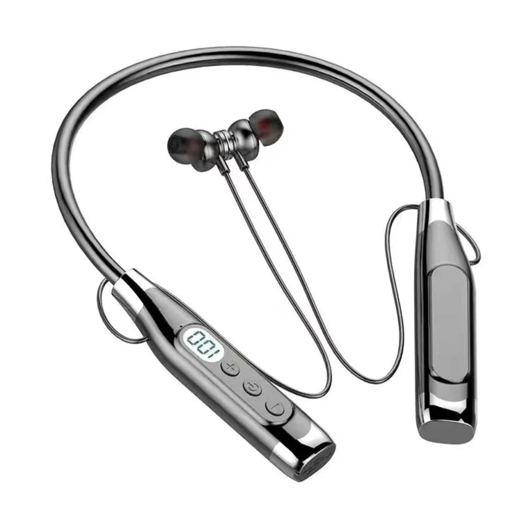 throughpp LED Digital Display Neckband Headphones - ElectronAge
