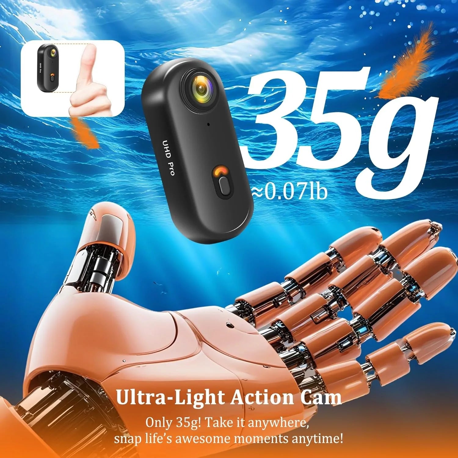 4K Mini Magnetic Action Camera - ElectronAge