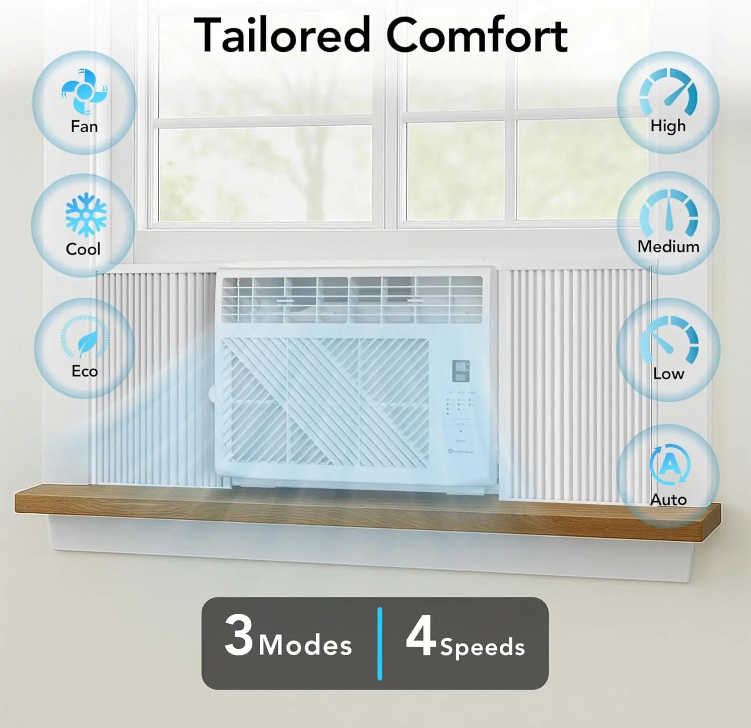 Window Mounted Air Conditioner with Remote - ElectronAge