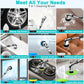 TINSOL 11-in-1 Multifunctional Electric Cleaning Brush Voice Rechargeable Smart Rotary Cleaning Brush Kitchen Cleaning Brush
