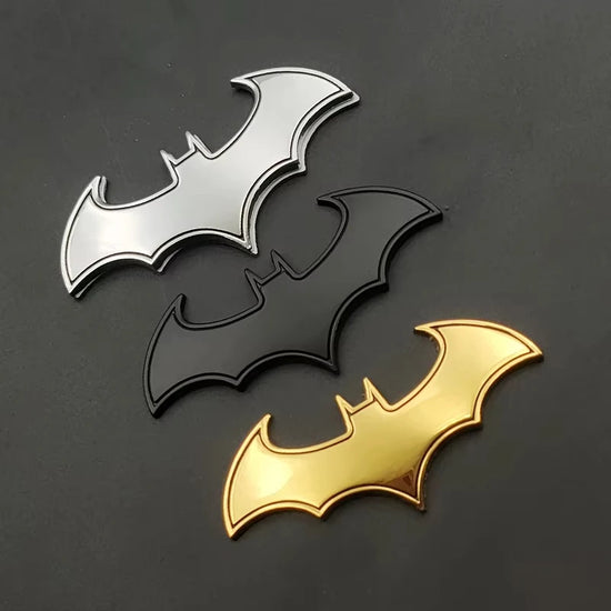 1PCS 3D Bat Shape Car Stickers Cool Metal Badge Car Logo Emblem Sticker Decal Motorcycle Car Styling Decoration Accessories