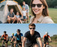 AI smart translation glasses, supporting real-time app translation in 164 languages, photochromic lenses, and flat gray lenses.